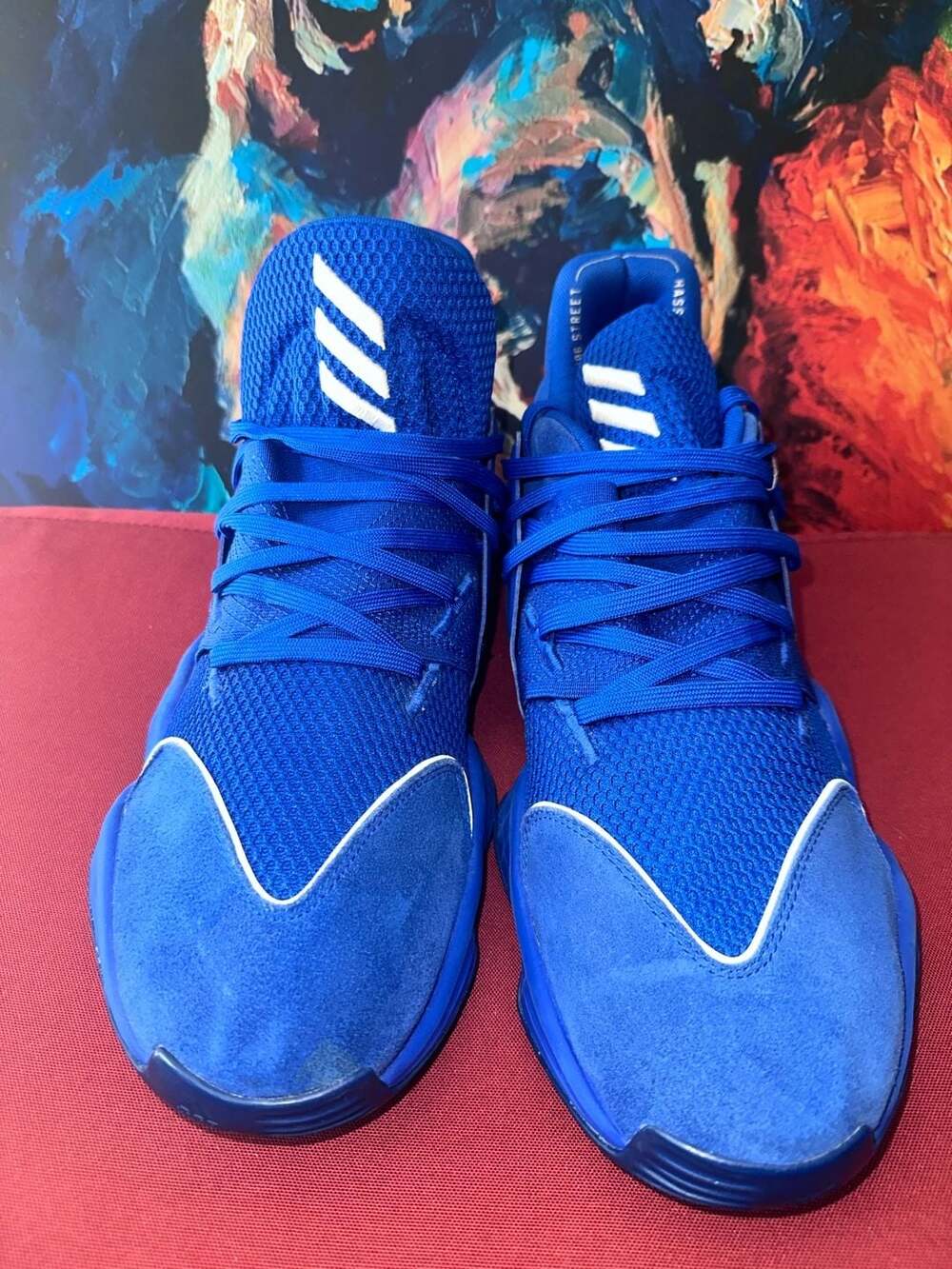 No.32 Adidas Harden Vol. 4 PE Kentucky Wildcats Royal/Blue Basketball Shoes